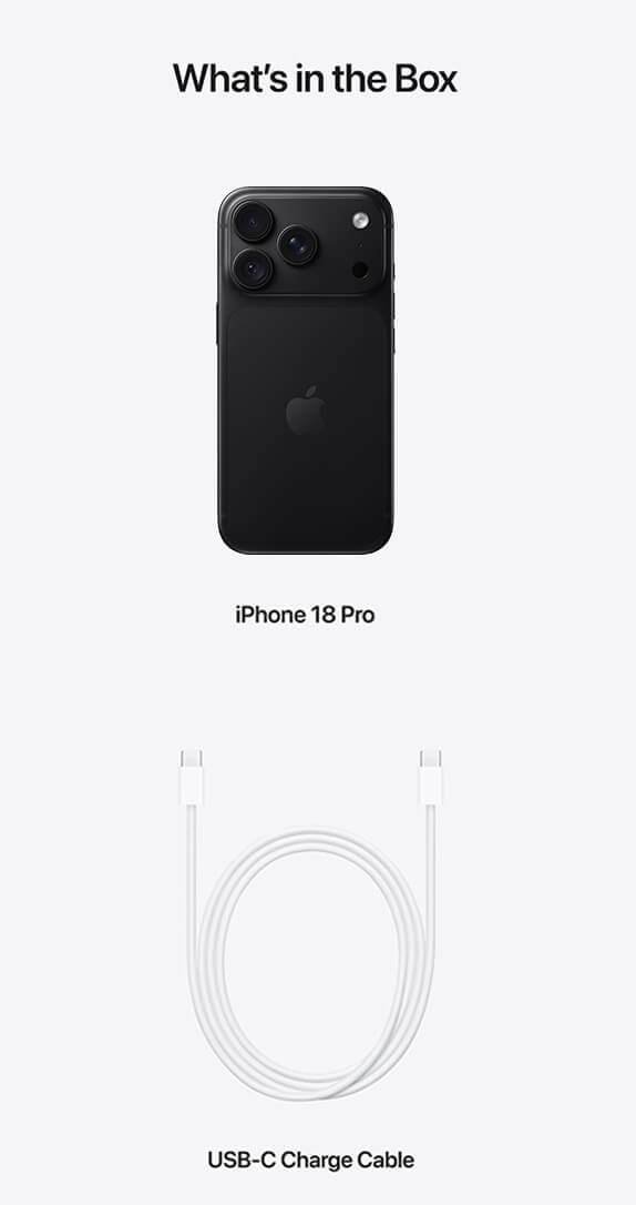 Back of Apple iPhone 18 Pro