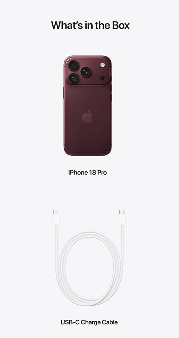 Back of Apple iPhone 18 Pro