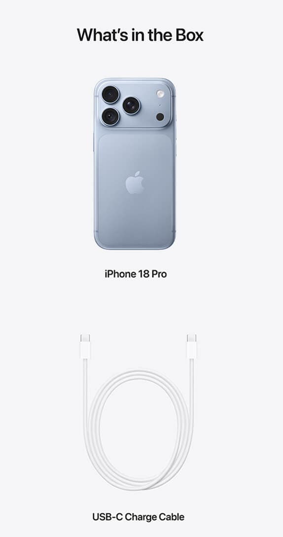 Back of Apple iPhone 18 Pro