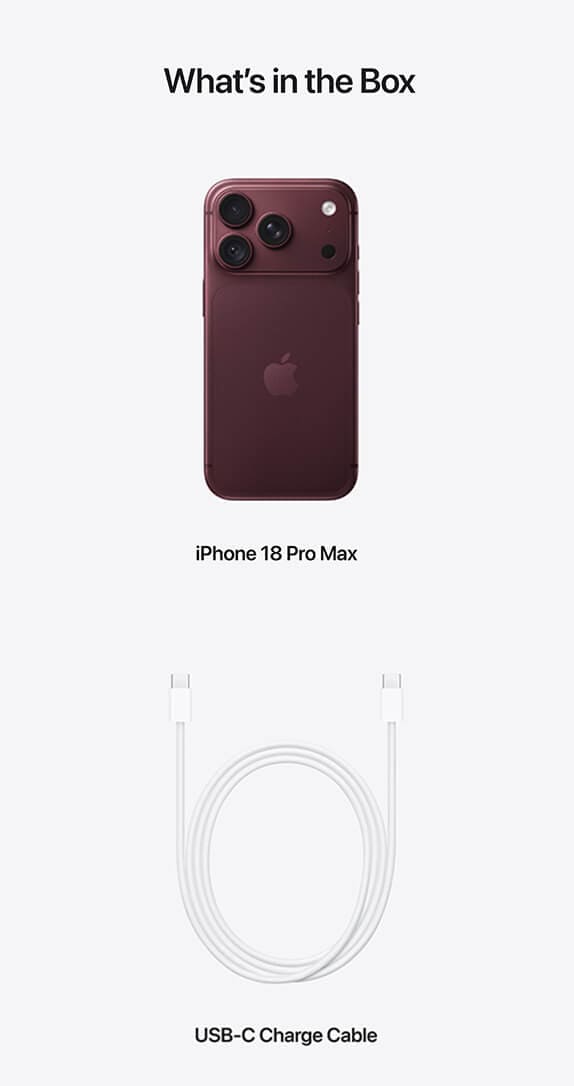 Back of Apple iPhone 18 Pro Max