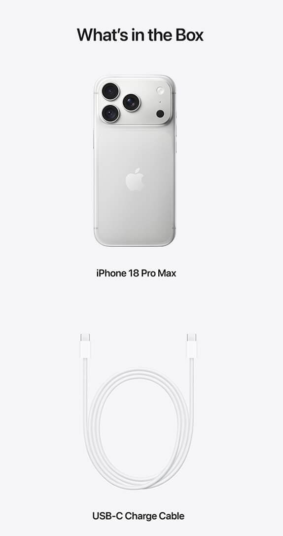 Back of Apple iPhone 18 Pro Max
